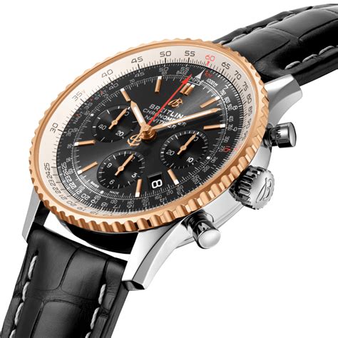 breitling oro cronografo|Breitling Reloj para hombre Navitimer 1 B01 cronógrafo 43 de oro .